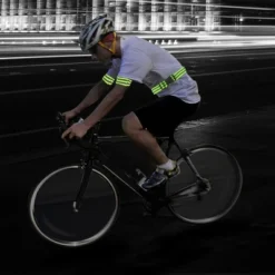 Unique Bargains High Visibility Reflective Belt Running Cycling Gear Green 3 Pcs