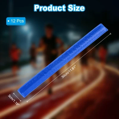 Unique Bargains High Visibility Reflective Slap Bands For Night Jogging Cycling Hiking 12 Pcs 1 Unique Bargains High Visibility Reflective Slap Bands For Night Jogging Cycling Hiking 12 Pcs