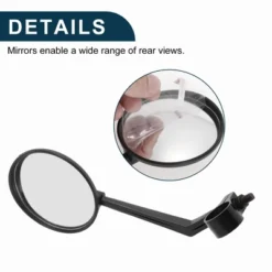 Bike Rearview Mirror 7.5cm Adjustable | Front Riding Mirror Black For Bicycle Mountain Road Bike 1 Pcs -Futuro Brand GUEST 1e1b87b1 2037 433c a9ce e9eafb314f2b