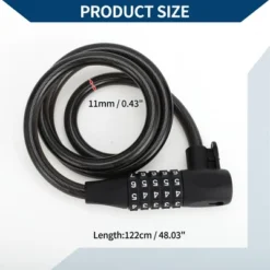 Unique Bargains Extended Bicycle Padlock Spiral Cable Lock Resettable 5 Digit Bike Lock Black 8 Unique Bargains Extended Bicycle Padlock Spiral Cable Lock Resettable 5 Digit Bike Lock Black -Futuro Brand GUEST 1e363459 f997 407a 8750 efd0f89f94a6