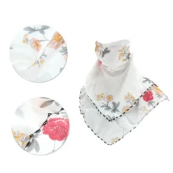 Unique Bargains Floral Printed Triangle Earloop Neck Gaiter 1 Pc -Futuro Brand GUEST 1eeabb8d d0e8 4b4d af75 1bfc23b2049d
