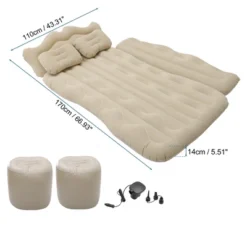 Unique Bargains Car Air Mattress Sleeping Mat Comfortable Back Seat Bed 1 Set -Futuro Brand GUEST 1ef93e9f e1a7 43bb b705 0f50e6ef79df
