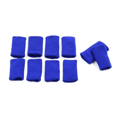 Unique Bargains 10pcs Blue Cotton Stretch Sport Anti-dislocation Protector Finger Sleeve Support 2 Unique Bargains 10pcs Blue Cotton Stretch Sport Anti-dislocation Protector Finger Sleeve Support - Image 2