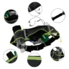 Unique Bargains Waist Pack Bag With Water Bottle Holder Black Green 1 Pc