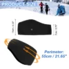 Unique Bargains Polar Fleece Winter Running Sweatband With Button Ear Warmer Headband