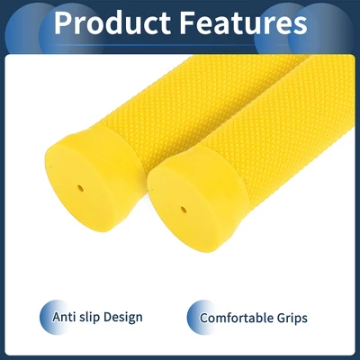 Unique Bargains Bike Handlebar Grips Covers 5.12" Long Yellow 1 Pair 4 Unique Bargains Bike Handlebar Grips Covers 5.12" Long Yellow 1 Pair - Image 4