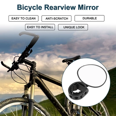 Bike Rearview Mirror 9.5x6.8cm Adjustable | Front Handlebar Bike Mirror Black For Bicycle Mountain Road Bike 1 Pcs 1 Bike Rearview Mirror 9.5x6.8cm Adjustable | Front Handlebar Bike Mirror Black For Bicycle Mountain Road Bike 1 Pcs