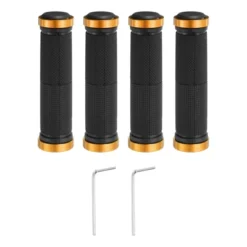 Unique Bargains Non-Slip Mushroom Double Lock-on Bike Handlebar Grips 5.12" 2 Pairs With Hex Wrench -Futuro Brand GUEST 22614a1f 5a78 4730 96ef db527dc47c97
