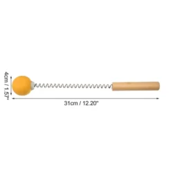 Unique Bargains Single Trigger Point Neck Shoulder Muscle Pain Ease Wood Spring TPR Handheld Neck Massager Orange 1 Pcs -Futuro Brand GUEST 2343d5d7 486a 43c8 9162 0a5e5fb45e3b