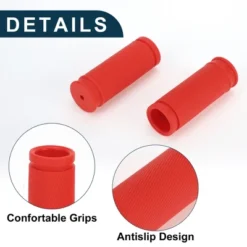 Unique Bargains Bike Handlebar Grips Covers 3.35" Length Red 1 Pair -Futuro Brand GUEST 236d6634 54a5 4b3b a1c2 8004a768e813
