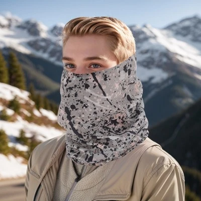 Unique Bargains Sunscreen Face Scarf Mask Gray Black 1 Pc 1 Unique Bargains Sunscreen Face Scarf Mask Gray Black 1 Pc