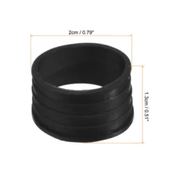 Unique Bargains Silicone Non-Slip Wear-Resistant Tennis Badminton Racket Handle Grip Rings 4 Pcs