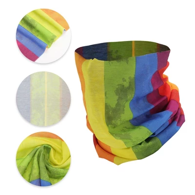 Unique Bargains Sunscreen Rainbows Pattern Face Scarf Mask Assorted Color 1 Pc 2 Unique Bargains Sunscreen Rainbows Pattern Face Scarf Mask Assorted Color 1 Pc - Image 2