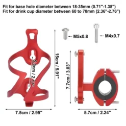 Unique Bargains Double Side Bicycle Water Coffee Drink Cup Bottle Holder Cages Carrier Rack With Base For Mountain Road Bike Motorcycle -Futuro Brand GUEST 2432cbf8 f276 4ec0 bd6d 541d61c7bb59