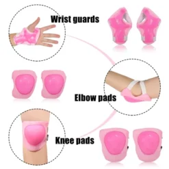 Unique Bargains Outdoor Sport Skating Palm Elbow Knee Support Guard Pad Protective Pads Set Pink 5.1" X 4.5" 6 In 1 -Futuro Brand GUEST 253ef5c6 5894 42d3 bd95 504eac6861a8