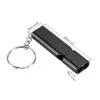 Unique Bargains Aluminum Alloy Camping Hiking Boating Survival Signal Double Tubes Whistles 4 Pcs