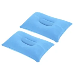 Unique Bargains Neck Support For Hiking Travel Flocked Inflatable Camping Pillows 2 Pcs 13.6" X 8.7" -Futuro Brand GUEST 26246617 b804 4045 99f0 abfd93c67715