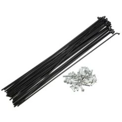 Unique Bargains 14G J Bend Bike Bicycle Spokes With Nipples Steel Black 40 Pcs -Futuro Brand GUEST 26588d19 e7cf 456c be35 907d340535c4