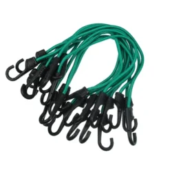 Unique Bargains Strong Elastic Strapping Rope Hooks For Bicycle Dark Green 12 Pcs -Futuro Brand GUEST 28861e6b 0738 4f51 ad40 a391a67b79e5