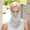 Unique Bargains Texture Pattern Earloop Neck Gaiter 1 Pc