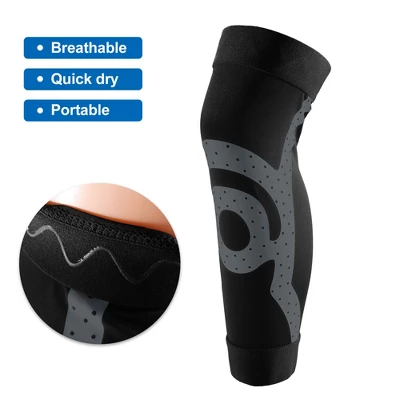 Unique Bargains Knee Calf Compression Sleeve Leg Compression Socks Sore Muscles Elastane 1 Pair 2 Unique Bargains Knee Calf Compression Sleeve Leg Compression Socks Sore Muscles Elastane 1 Pair - Image 2