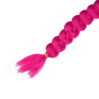 Unique Bargains Bicycle Motorcycle Helmet Pigtail Braids Hair Suction Cup Black Rose Red 22" 5 Unique Bargains Bicycle Motorcycle Helmet Pigtail Braids Hair Suction Cup Black Rose Red 22" - Image 5