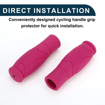 Unique Bargains Bike Handlebar Grips Covers 4.92" Long Pink 1 Pair 5 Unique Bargains Bike Handlebar Grips Covers 4.92" Long Pink 1 Pair - Image 5