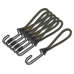 Unique Bargains Outdoor Camping Tent Canopy Awnings Cover 6 Inch Tarp Straps Elastic Cords With Hook Dark Green 10 Pack -Futuro Brand GUEST 2aecb536 f8f5 4e24 a267 666ae08c7c80