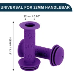Unique Bargains Child Bike Handlebar Grips Covers 4.13" Purple 1 Pair -Futuro Brand GUEST 2af71149 4626 48c9 8274 d3429fb0d6fe