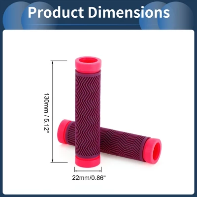 Unique Bargains Bike Handlebar Grips Covers 5.12" Purple 1 Pair 2 Unique Bargains Bike Handlebar Grips Covers 5.12" Purple 1 Pair - Image 2