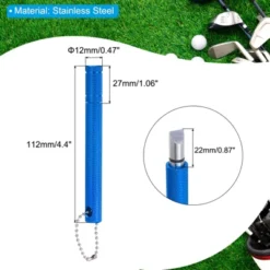 Unique Bargains Golf Stainless Steel Portable Corrosion-resistant Golf Club Groove Sharpener