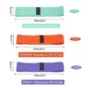 Unique Bargains Elastic Non-Slip Exercise Loops With Bag And Instruction Booty Resistance Bands 3 Pcs