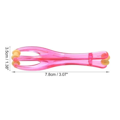 Unique Bargains Finger Muscle Pain Ease ABS Three Trigger Point Handheld Finger Massager Rose Red 1 Pcs 3 Unique Bargains Finger Muscle Pain Ease ABS Three Trigger Point Handheld Finger Massager Rose Red 1 Pcs - Image 3