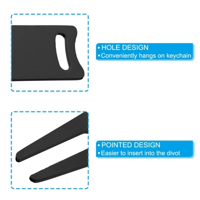 Unique Bargains Metal Bending Golf Divot Repairing Curved Spits 4 Pcs 2 Unique Bargains Metal Bending Golf Divot Repairing Curved Spits 4 Pcs - Image 2