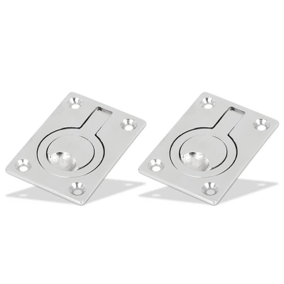 Unique Bargains 316 Stainless Steel 62x44mm Boat Floor Locker Hatch Lift Flush Ring Pull Handles 5 Unique Bargains 316 Stainless Steel 62x44mm Boat Floor Locker Hatch Lift Flush Ring Pull Handles - Image 5