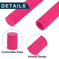 Unique Bargains Bike Handlebar Grips Covers Rubber 4.72" Pink 1 Pair -Futuro Brand GUEST 2fd7fba9 ceea 4d70 9e28 542270b0e1fc