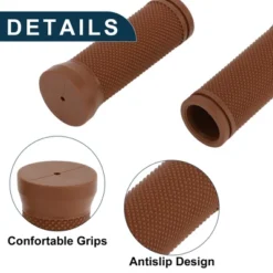 Unique Bargains Bike Handlebar Grips Covers 3.54" Long Brown 1 Pair -Futuro Brand GUEST 3047ad33 ff85 49ce a7da 4827f11e88f4