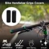 Unique Bargains Bike Handlebar Grips Covers 3.35" Black 1 Pair
