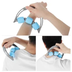 Unique Bargains Handheld Three Rounds Massage Stick 1 Pc