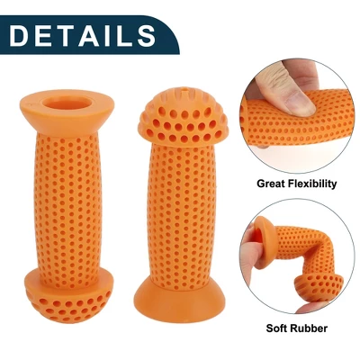 Unique Bargains Child Bike Handlebar Grips Covers 3.94" Orange 1 Pair 2 Unique Bargains Child Bike Handlebar Grips Covers 3.94" Orange 1 Pair - Image 2