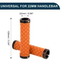 Unique Bargains Bike Handlebar Grips Covers 5.04" Orange 1 Set -Futuro Brand GUEST 3178adcc ad3f 4d07 a5f4 345cccda5719