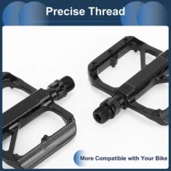 Unique Bargains Cycling Bike Pedal 9/16" Spindle Aluminum Alloy For Road Mountain BMX MTB Bike Black -Futuro Brand GUEST 32228332 2811 4ed2 a5e7 3f15ccd35073