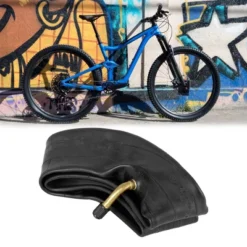 Unique Bargains Bent Ameriam Type Valve Bike Inner Tube Black 10"x2-2.125"