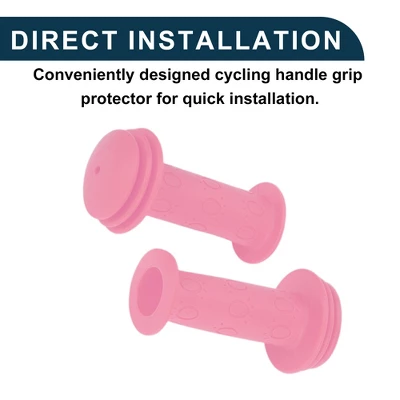 Unique Bargains Bike Handlebar Grips Covers 3.74" Pink 1 Pair 5 Unique Bargains Bike Handlebar Grips Covers 3.74" Pink 1 Pair - Image 5