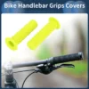 Unique Bargains Bike Handlebar Grips Covers 4.72" Yellow 1 Pair