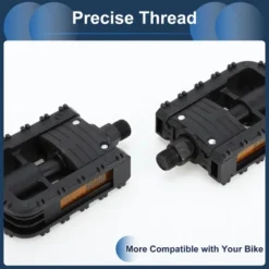 Unique Bargains Cycling Bike Pedal 9/16" Spindle Plastic Foldable For Road Mountain BMX MTB Bike Black -Futuro Brand GUEST 33890223 1365 4471 a3b6 3b6c4ba647fc