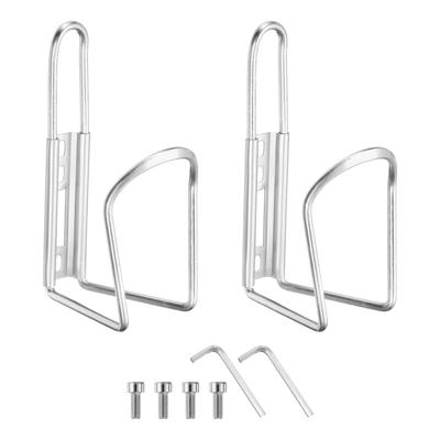 Unique Bargains Aluminum Universal Bicycle Water Bottle Cages 5.7" 2 Pcs With Screws And Wrenches 5 Unique Bargains Aluminum Universal Bicycle Water Bottle Cages 5.7" 2 Pcs With Screws And Wrenches - Image 5
