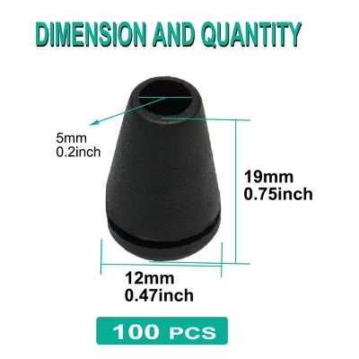 Unique Bargains Plastic Durable Lightweight Bell End Stopper 1 Unique Bargains Plastic Durable Lightweight Bell End Stopper