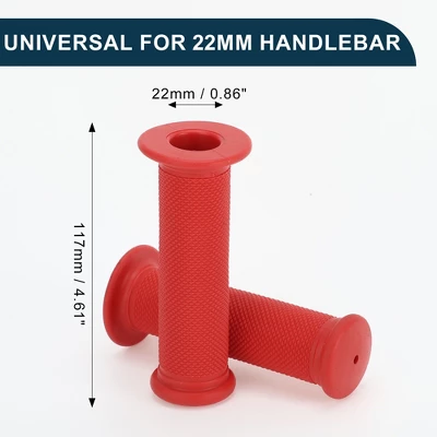 Unique Bargains Bike Handlebar Grips Covers 4.61" Red 1 Pair 4 Unique Bargains Bike Handlebar Grips Covers 4.61" Red 1 Pair - Image 4