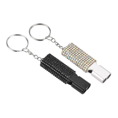 Unique Bargains Outdoor Camping Hiking Fishing Rescue Signaling Alloy Keychain Whistles 2 Pcs 5 Unique Bargains Outdoor Camping Hiking Fishing Rescue Signaling Alloy Keychain Whistles 2 Pcs - Image 5